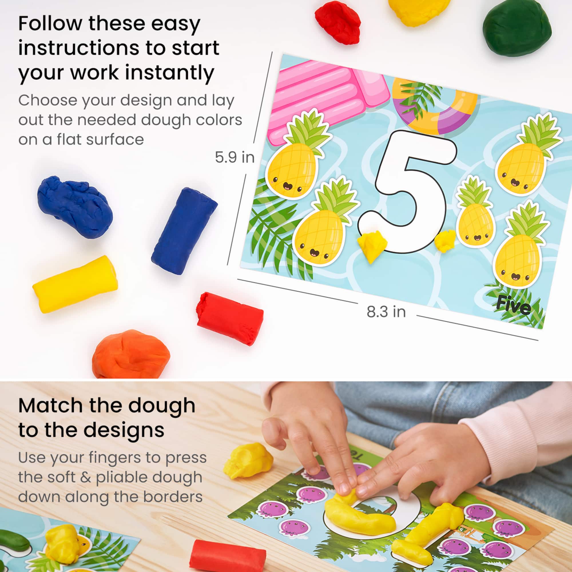 Arteza® Kids Numeric Learn By Dough Kit